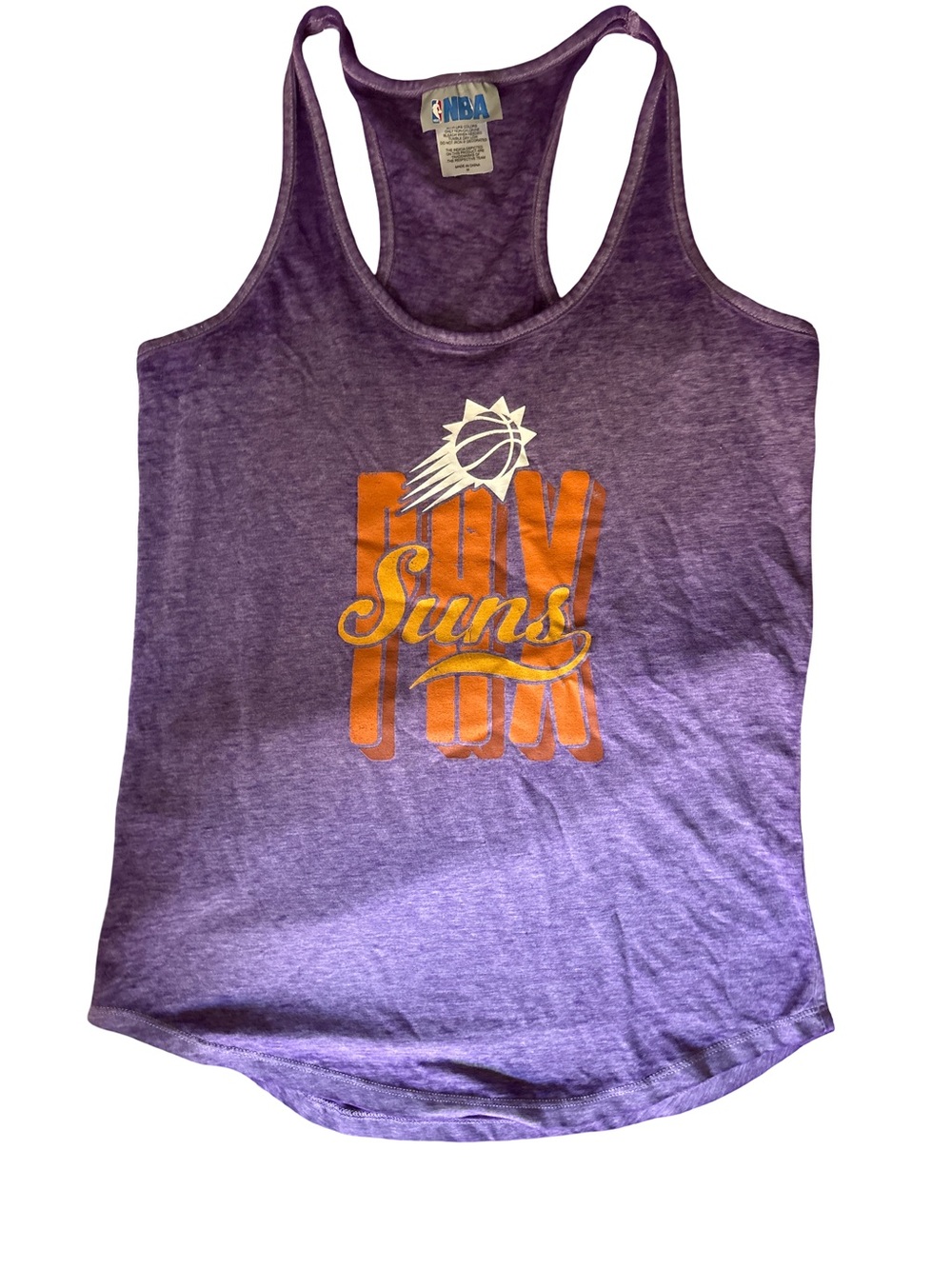 NBA Phoenix Suns Purple & Orange Racerback Tank